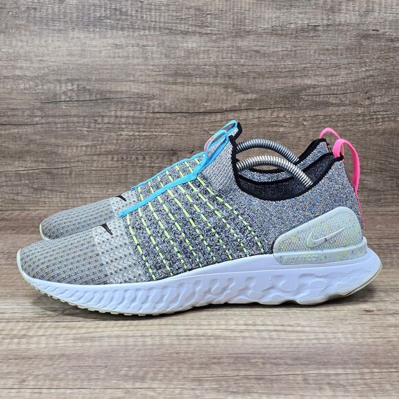 Nike React Phantom Run Flyknit 2 Men\'s Size 11 Gray Running Shoes (CZ7865-100) main image 4